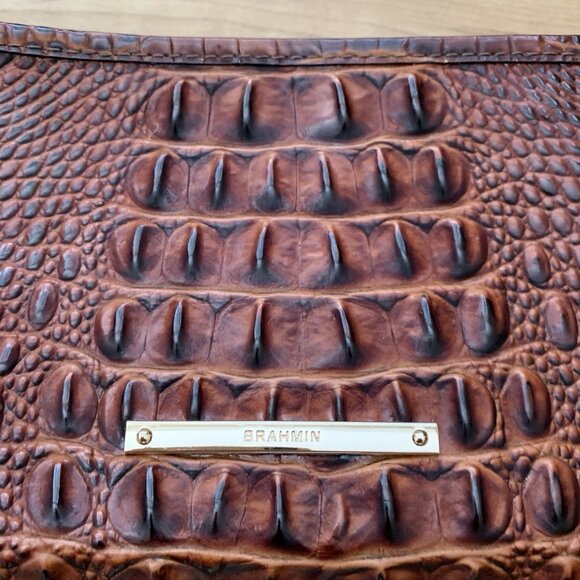 Brahmin Kayla Wristlet in Pecan Melbourne - Picture 2 of 12